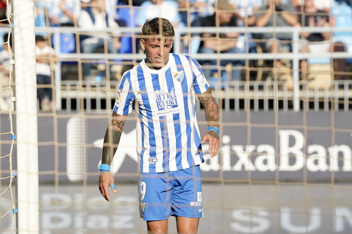 Hubo ambiente de excepción, con 21.834 espectadores en La Rosaleda 