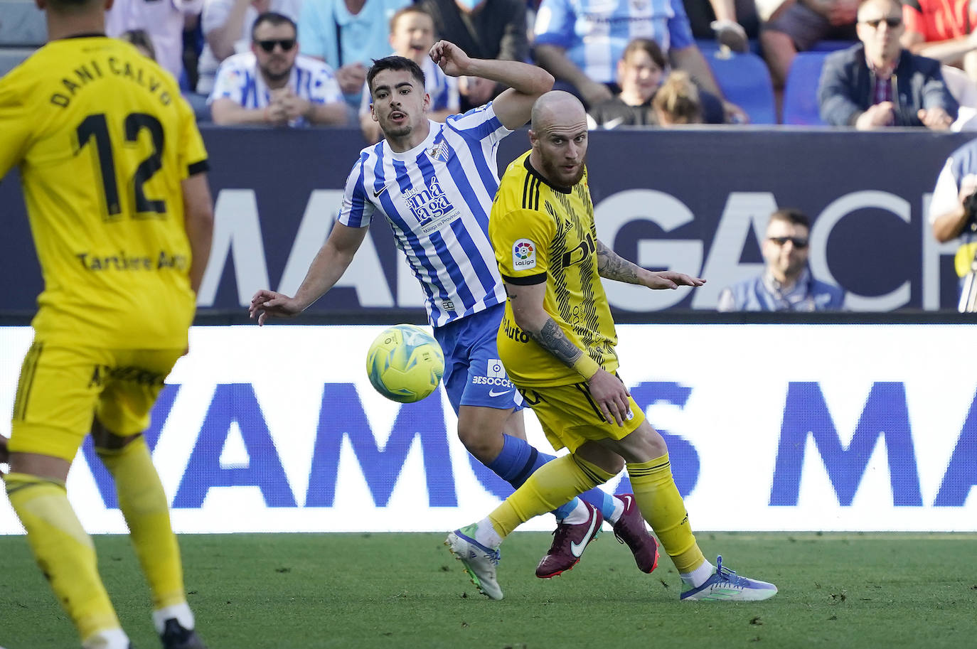 Hubo ambiente de excepción, con 21.834 espectadores en La Rosaleda 