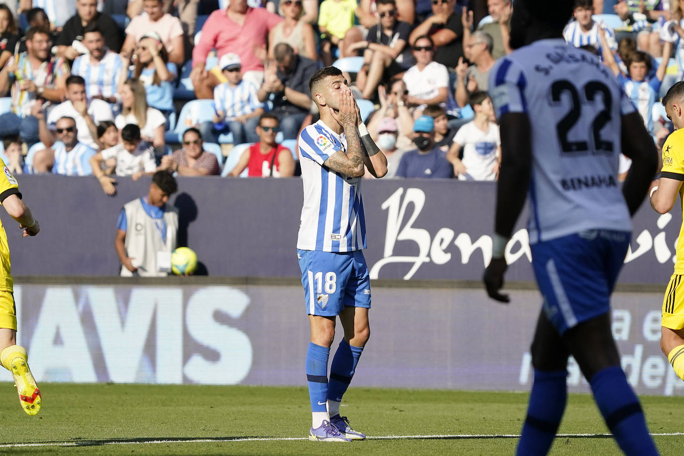 Hubo ambiente de excepción, con 21.834 espectadores en La Rosaleda 