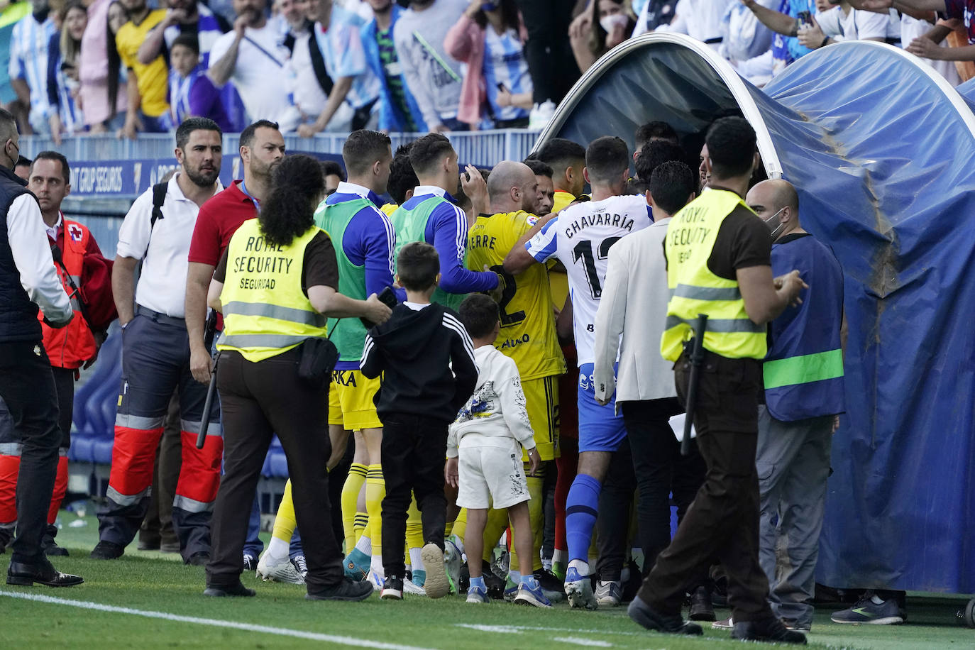 Hubo ambiente de excepción, con 21.834 espectadores en La Rosaleda 