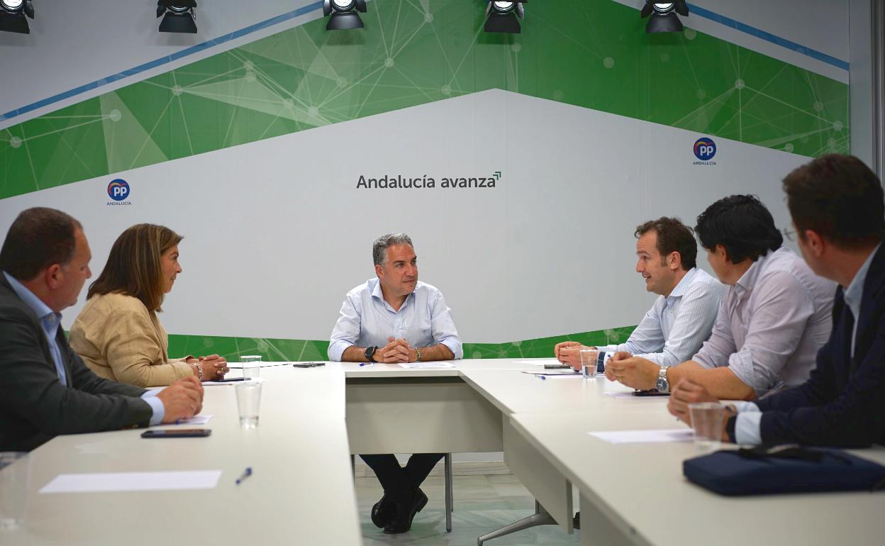 Reunión del Comité Electoral del PP de Andalucía. 