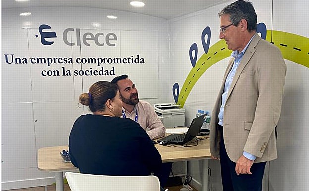 Salado, con una de las participantes. 