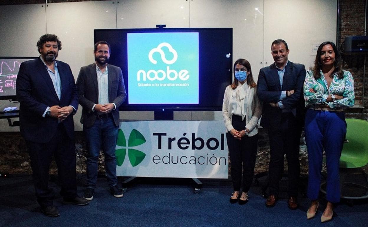 Una imagen de la presentación de Noobe, la aplicación de Trébol Educación. 