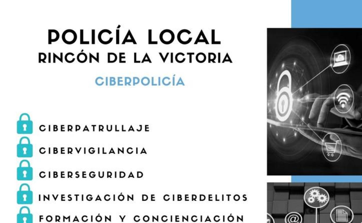 Cartel informativo con la nueva unidad policial. 