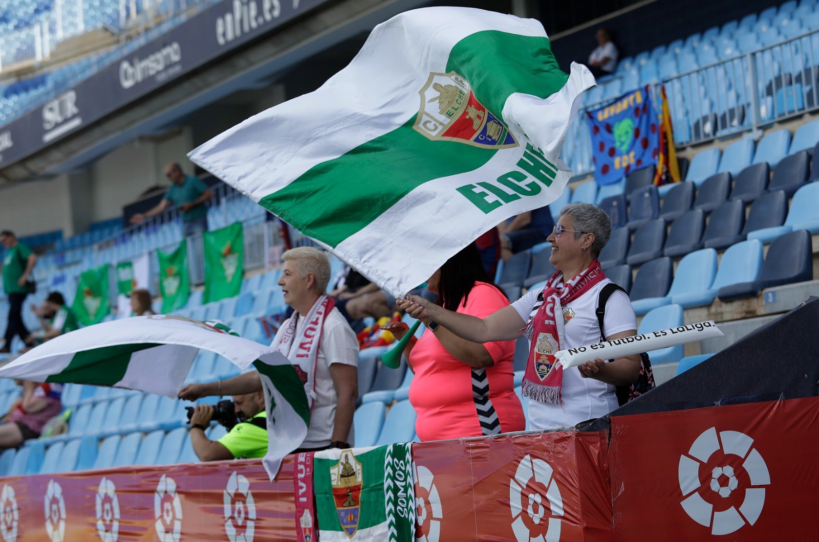 El acceso será gratuito al estadio malaguista durante los 27 partidos previstos este fin de semana 