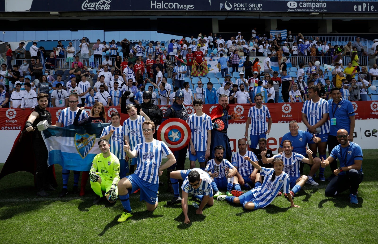 El acceso será gratuito al estadio malaguista durante los 27 partidos previstos este fin de semana 