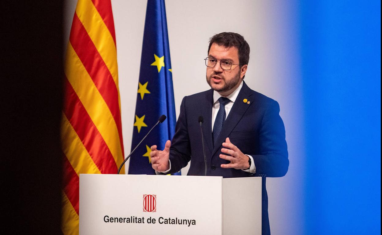 El president de la Generalitat, Pere Aragonès. 