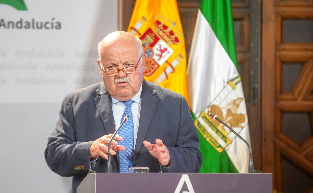 Jesús Aguirre, este martes en el Palacio de San Telmo. 