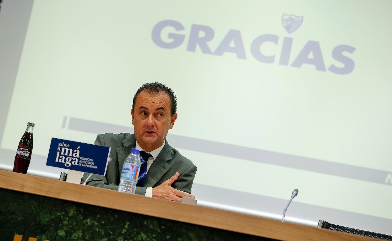 El administrador judicial del Málaga, José María Muñoz, que ha convocado la junta de accionistas. 