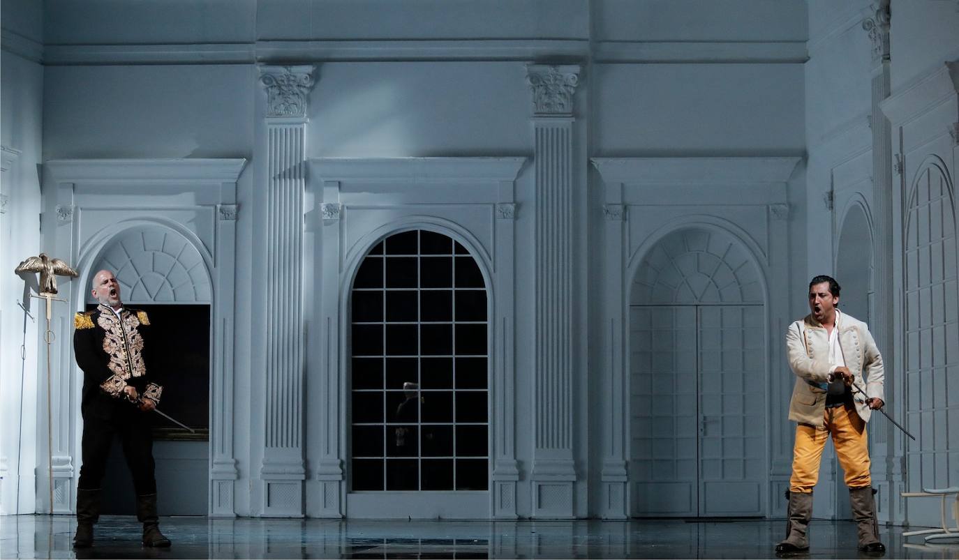 Ensayos de Il Trovatore en el Cervantes. 