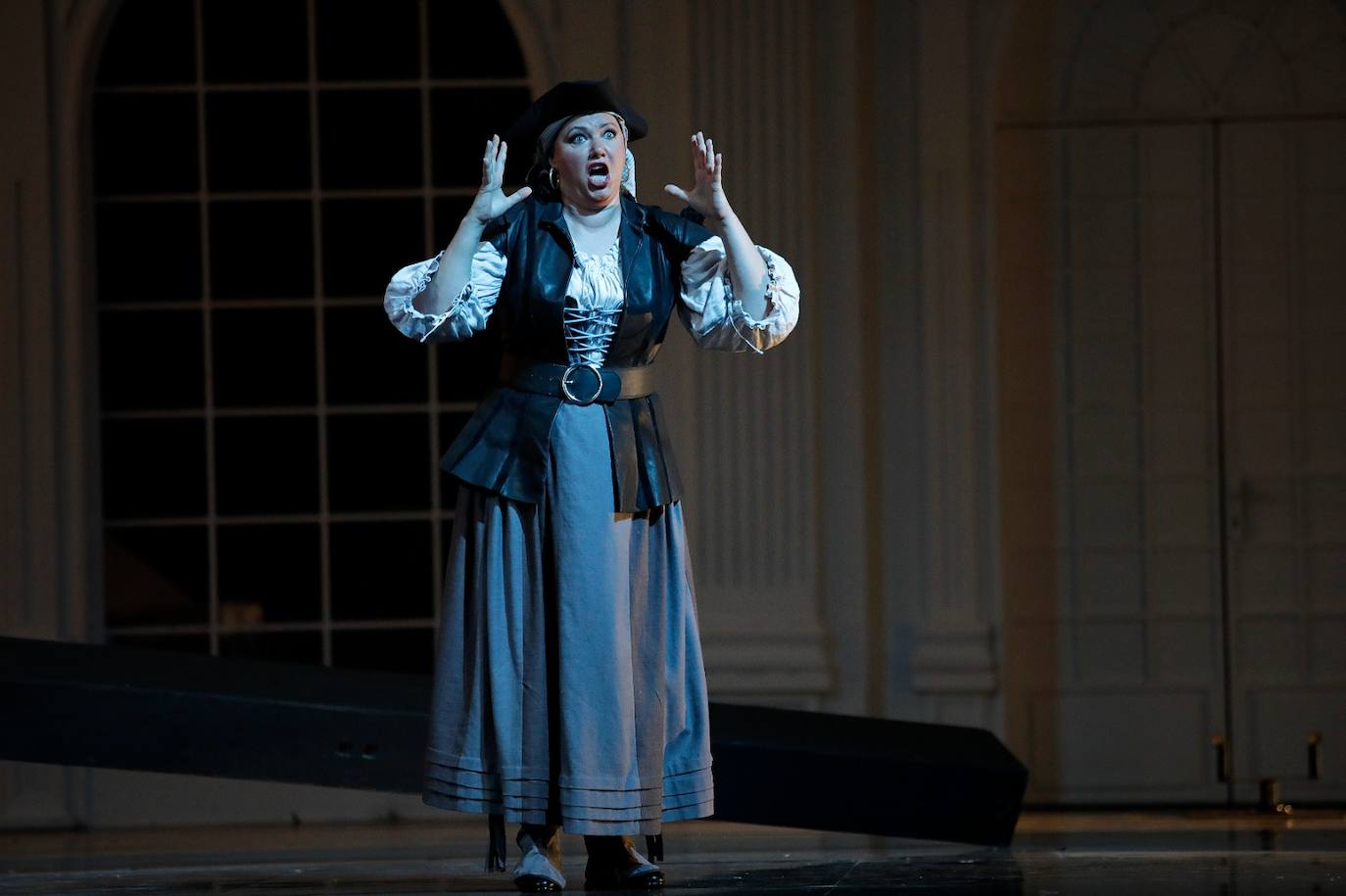 Ensayos de Il Trovatore en el Cervantes. 