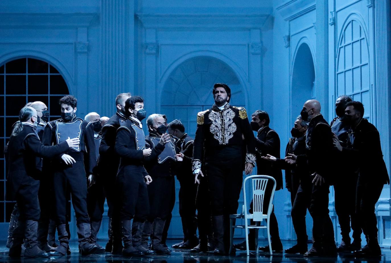 Ensayos de Il Trovatore en el Cervantes. 