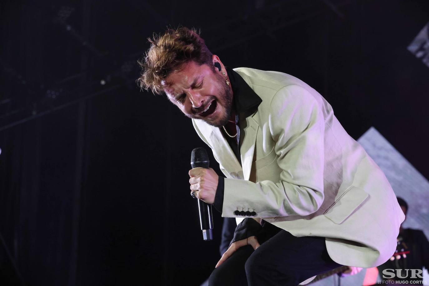 Manuel Carrasco, en concierto en Málaga. 