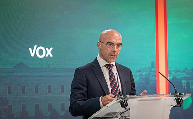 El portavoz nacional de Vox, Jorge Buxadé.