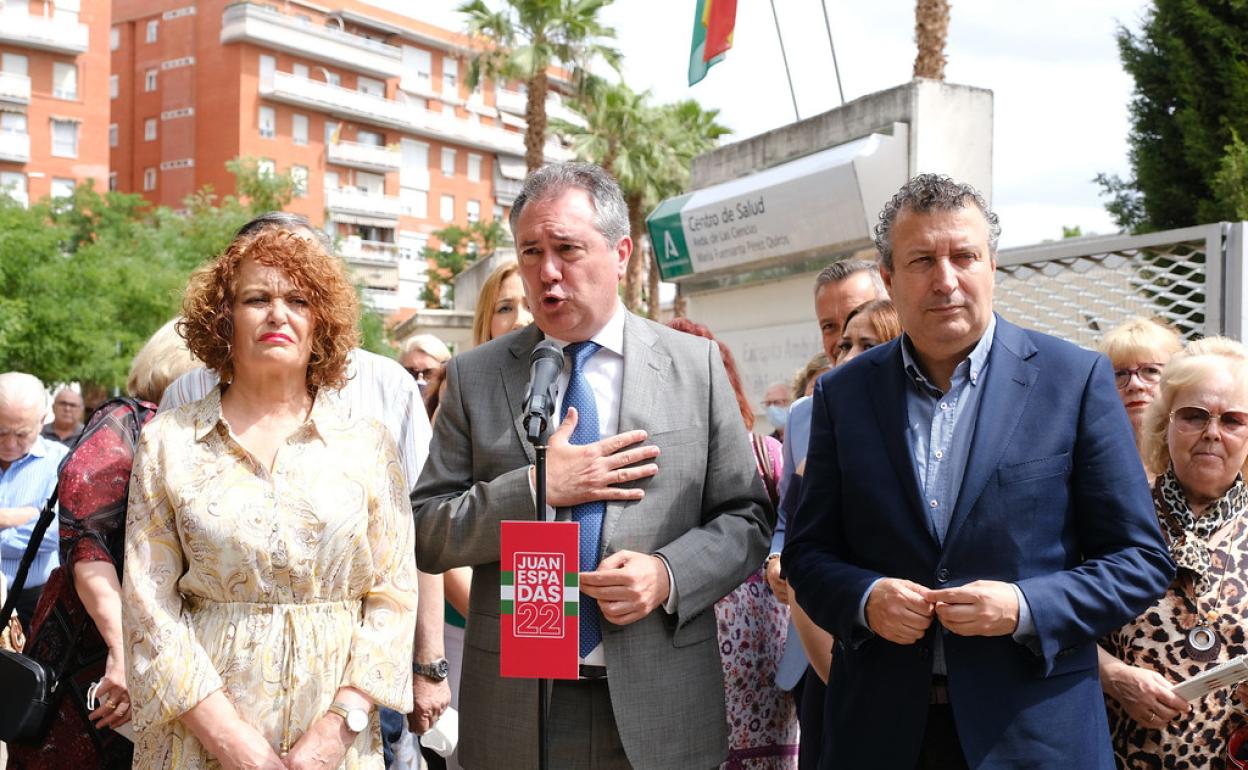 El candidato del PSOE-A, Juan Espadas. 