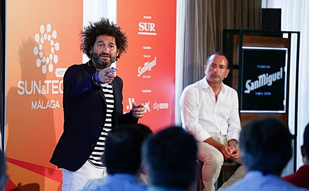 Paco Ávila y Manuel Castillo, en un momento del encuentro Sun&Tech. 