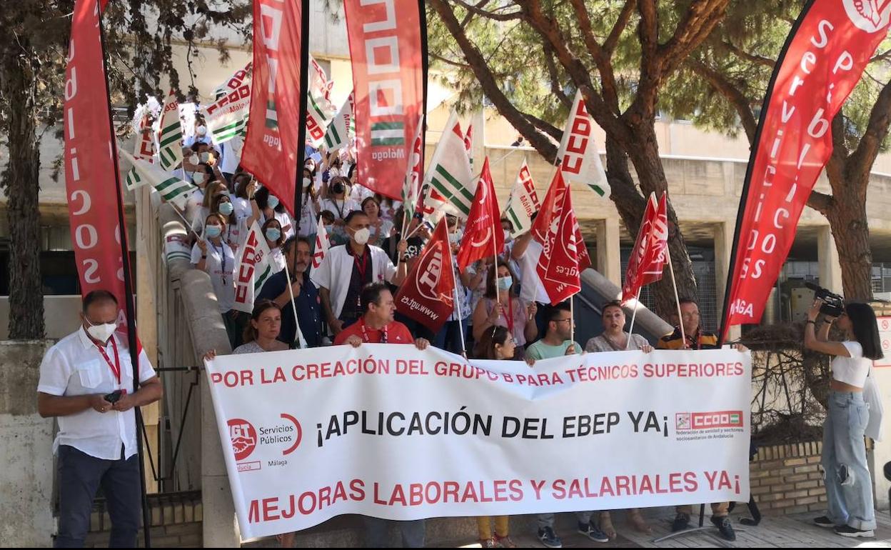 Un momento de la protesta. 