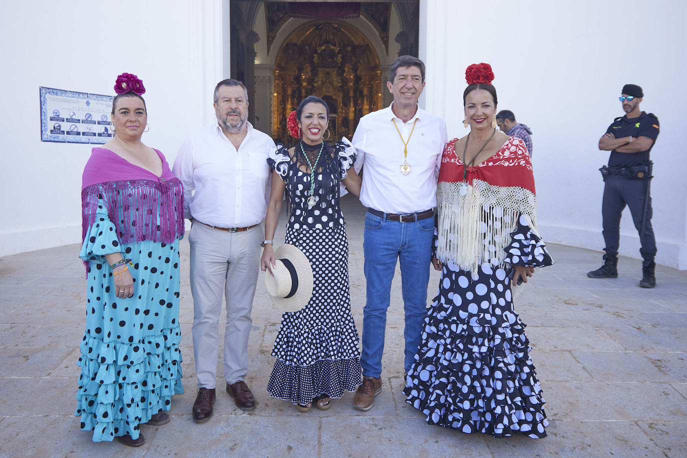 Juan marín (Cs), durante la romería del Rocío, en Huelva, este sábado 4 de junio.