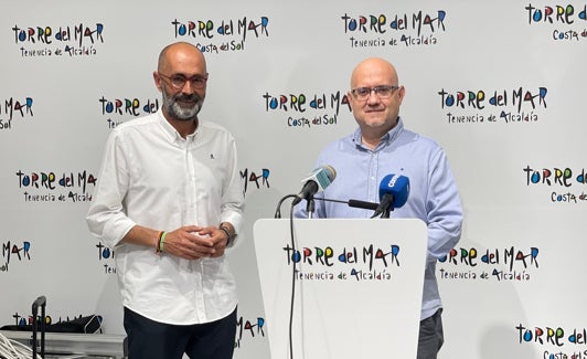 Juan García y Jesús Carlos Pérez Atencia, este lunes en rueda de prensa. 