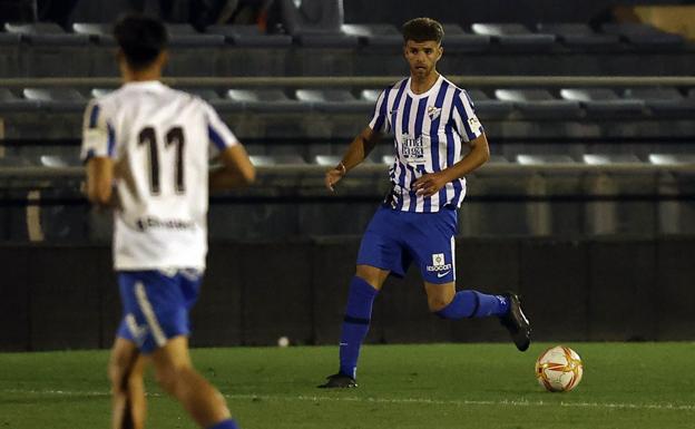 Alberto Quintana, en un partido con el filial, el Atlético Malagueño, durante la última temporada.