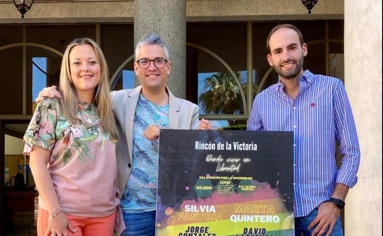 Silvia Pantoja, Marta Quintero y Nacha La Macha, en la gala 'Rincón por la Diversidad' del próximo 25 de junio