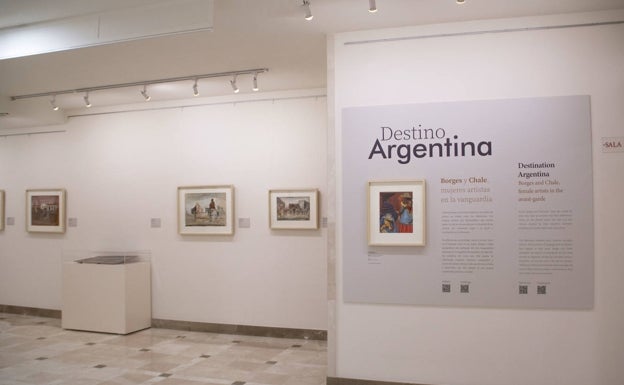 Algunas de las piezas que se pueDen ver en la sala del Museo Ralli. 