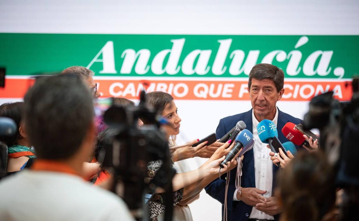 Marín estuvo este viernes en la sede nacional de Ciudadanos