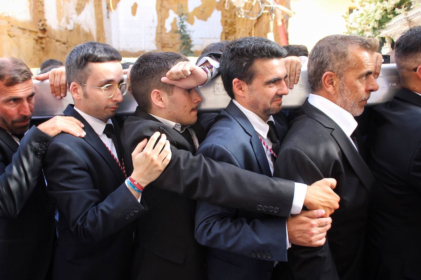 Procesión de los Santos Patronos por el Centro de Málaga. 