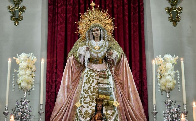 La Virgen de la Paz, en la antigua capilla de la Esperanza. 