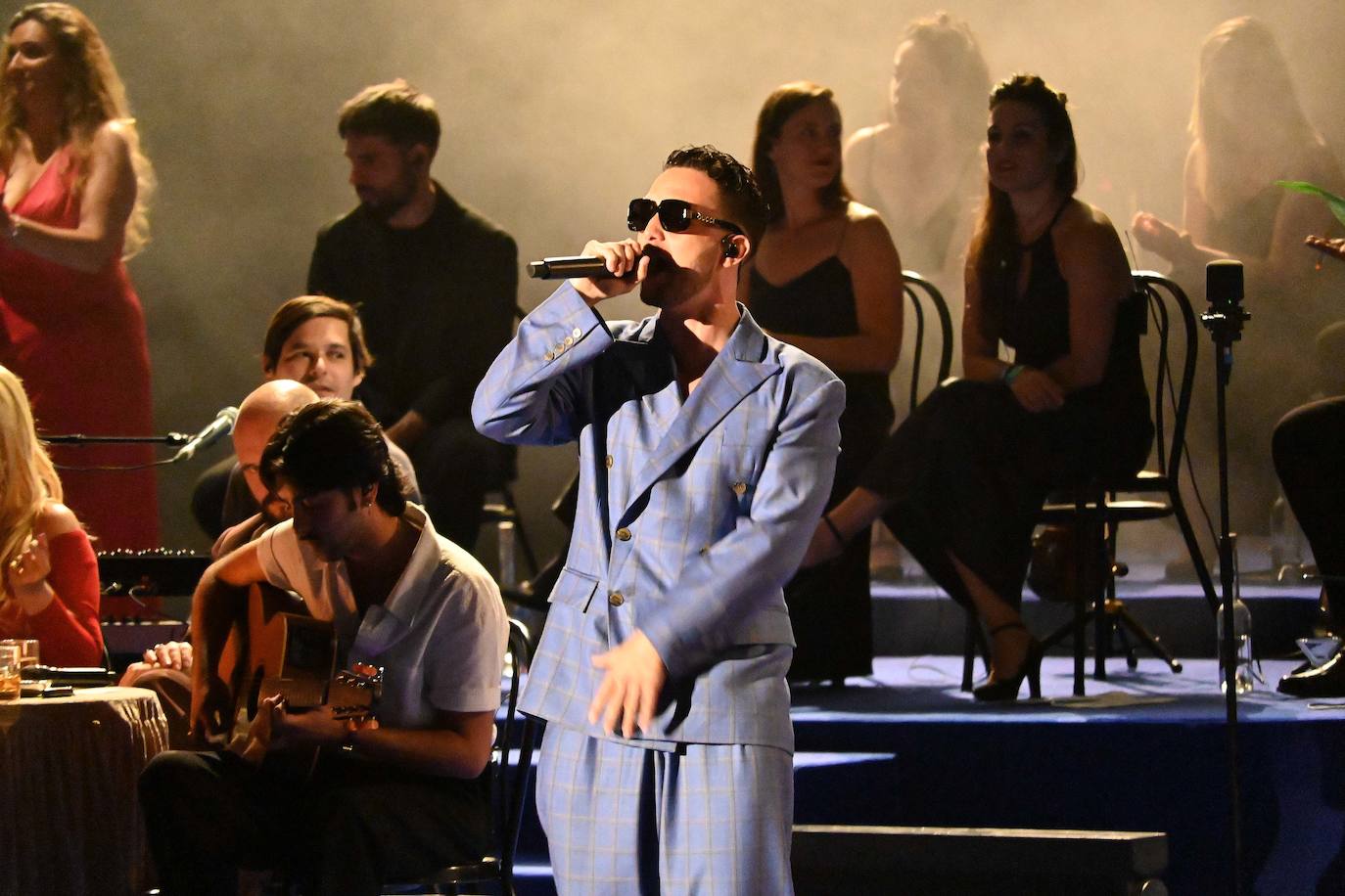 C. Tangana, durante su espectáculo de este sábado. 