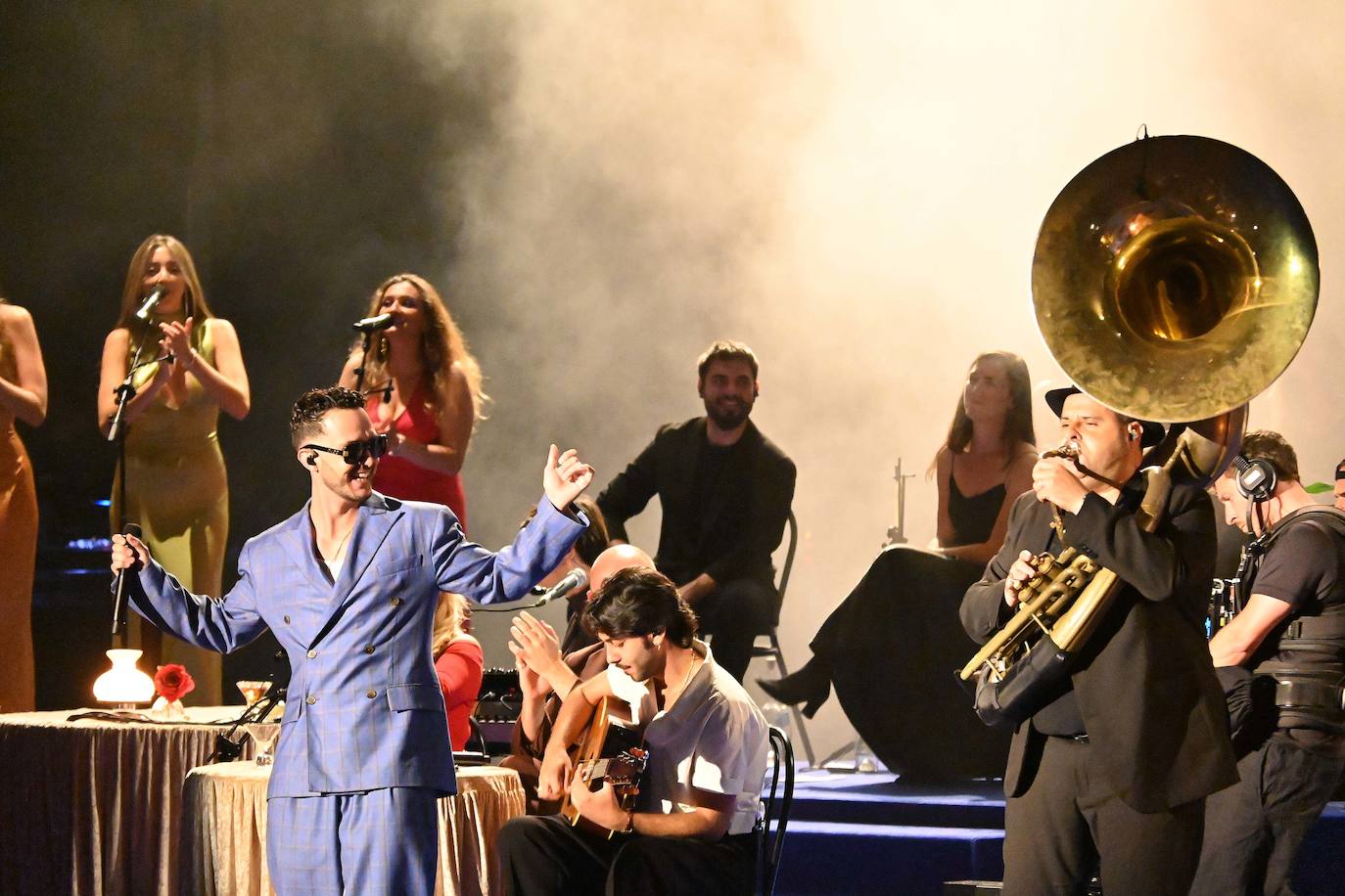 C. Tangana, durante su espectáculo de este sábado. 