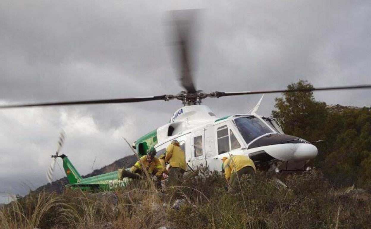 Dado de alta el bombero herido en el incendio forestal de Pujerra