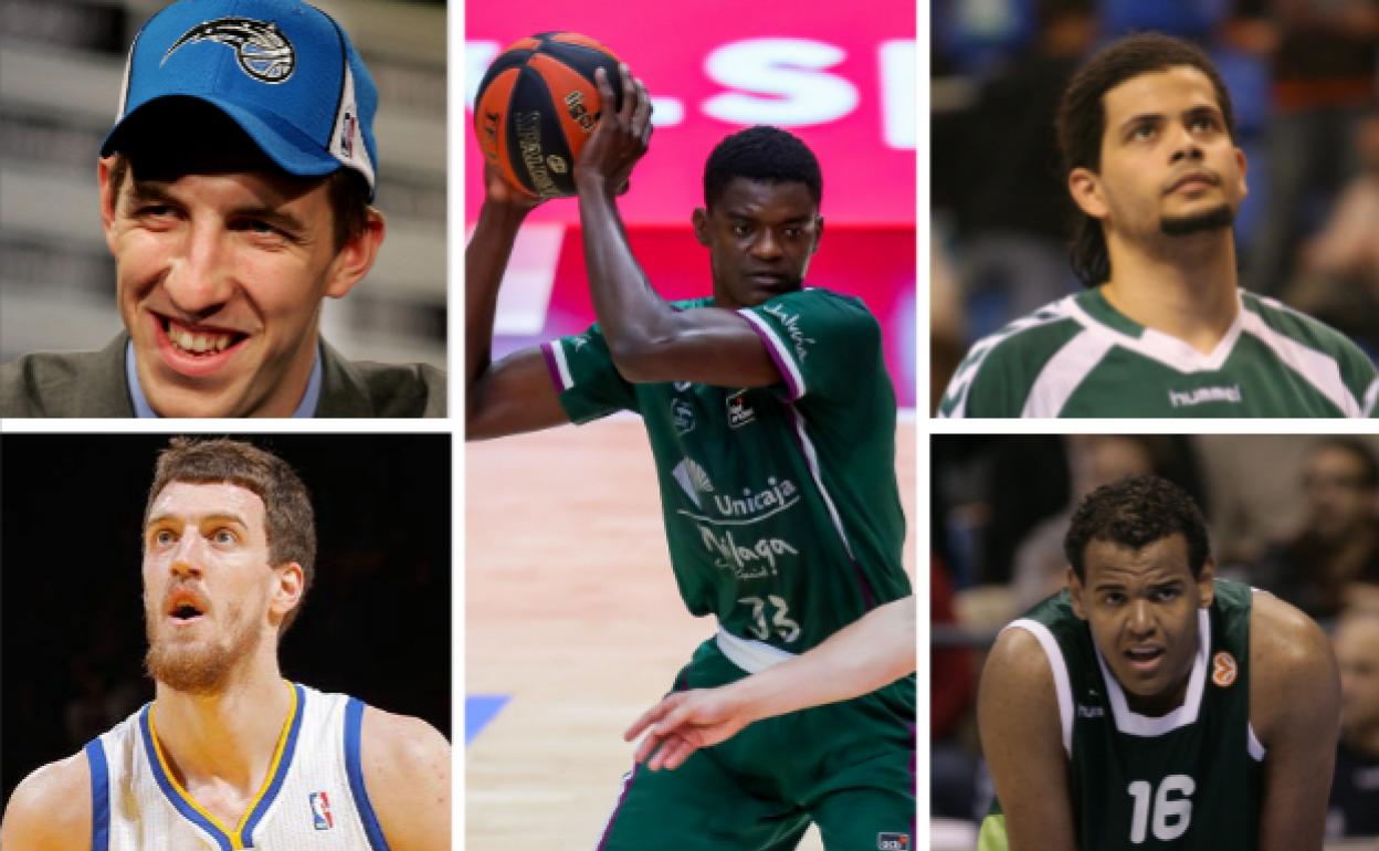 Fran Vázquez, Kuzmic, Nzosa, Faverani y Paulao son los jugadores del Unicaja que se han presentado al Draft. 