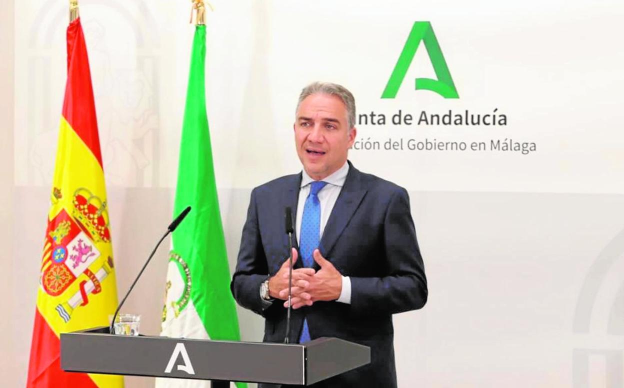 El consejero de la Presidencia, Elías Bendodo, ayer en Málaga donde el Consejo de Gobierno celebró su última reunión antes de las elecciones. 