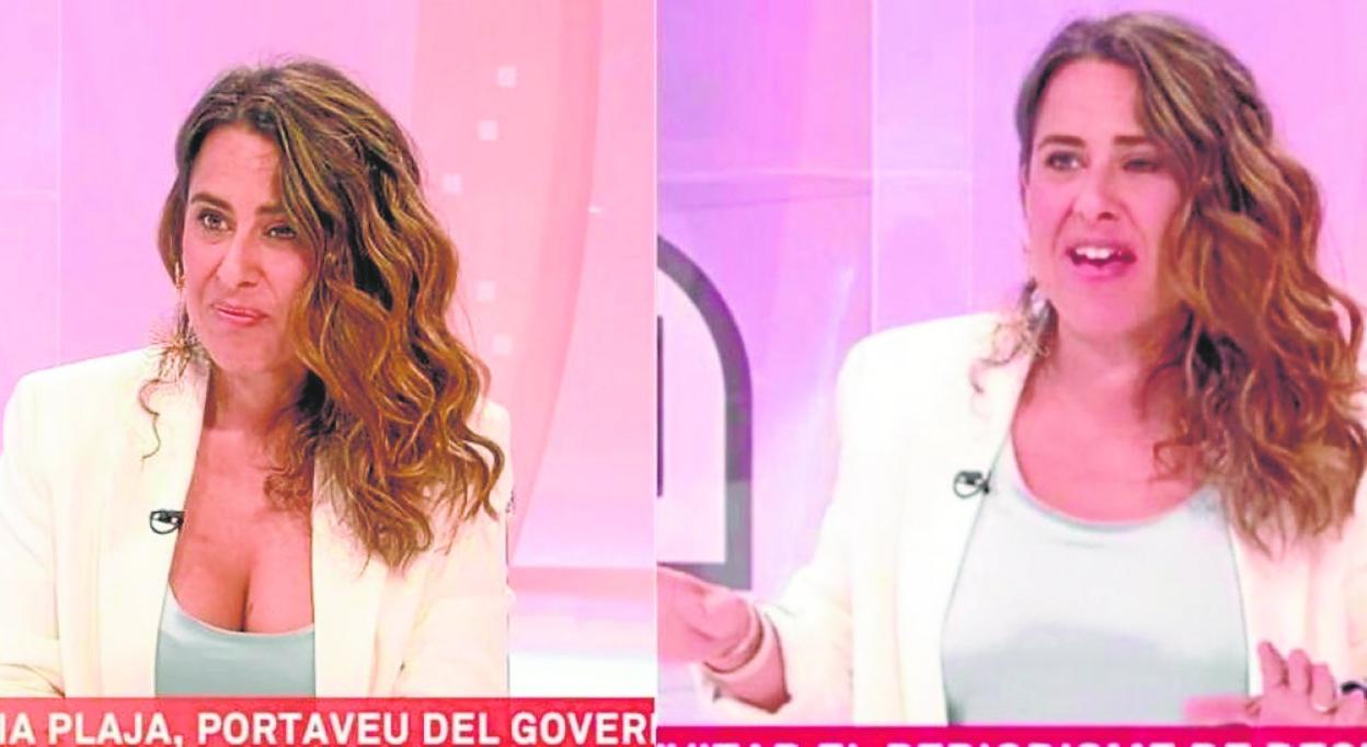 TV3 tapa el escote de la portavoz