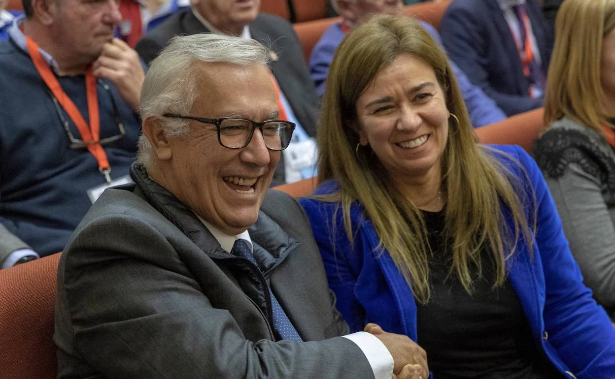 Javier Arenas y Teresa Ruiz Sillero, senadores por el PP