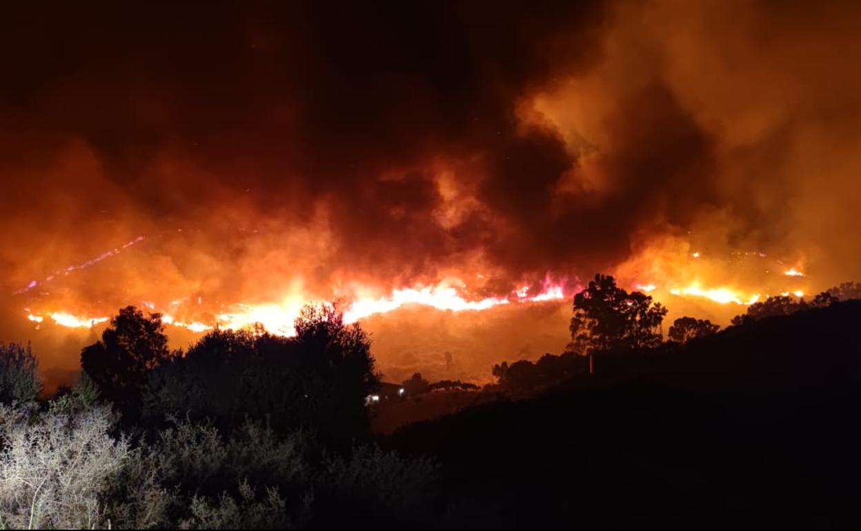 El incendio ha afectado al Paraje Atalaya. 