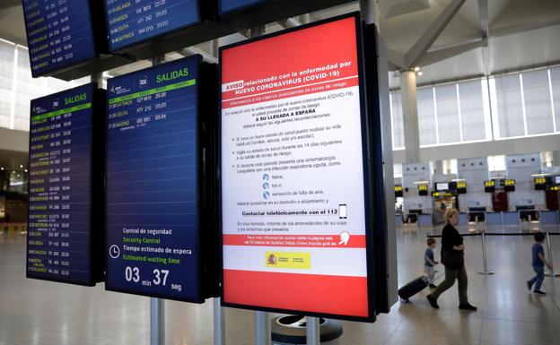 Vuelos cancelados en el aeropuerto de Málaga