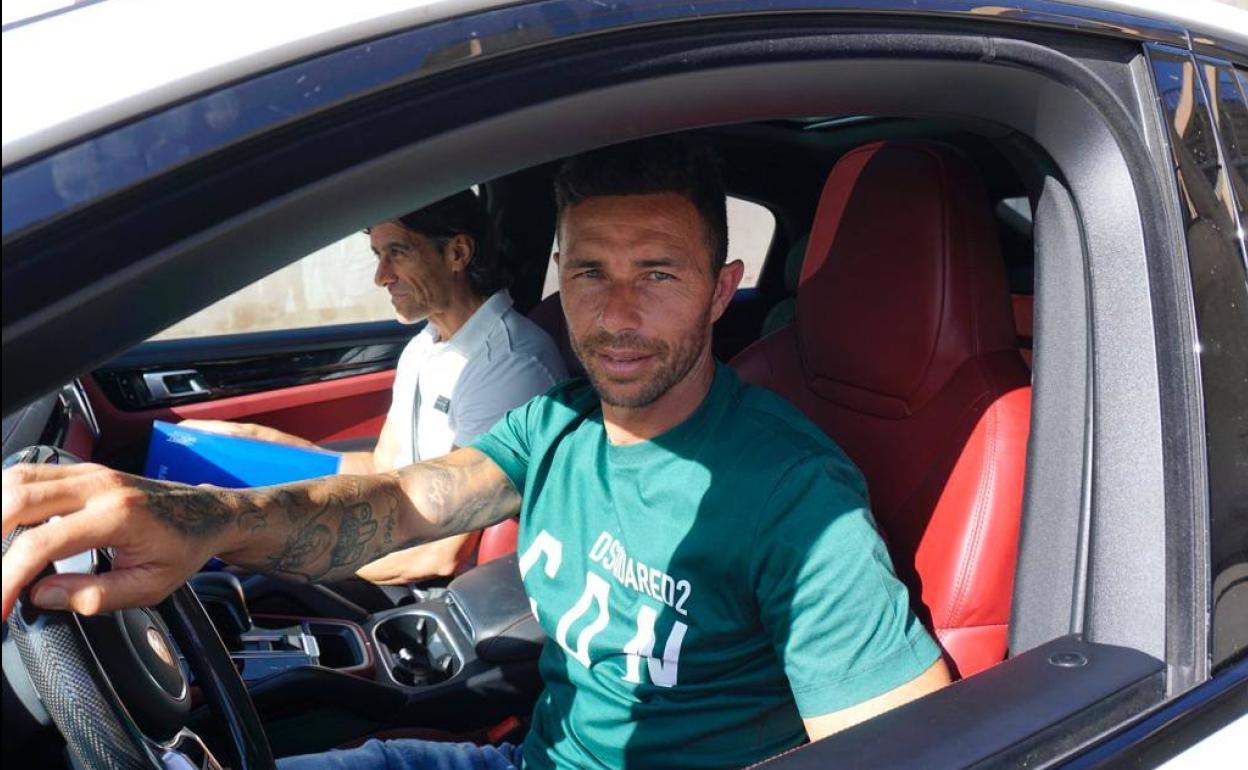 Rubén Castro, en La Rosaleda. 