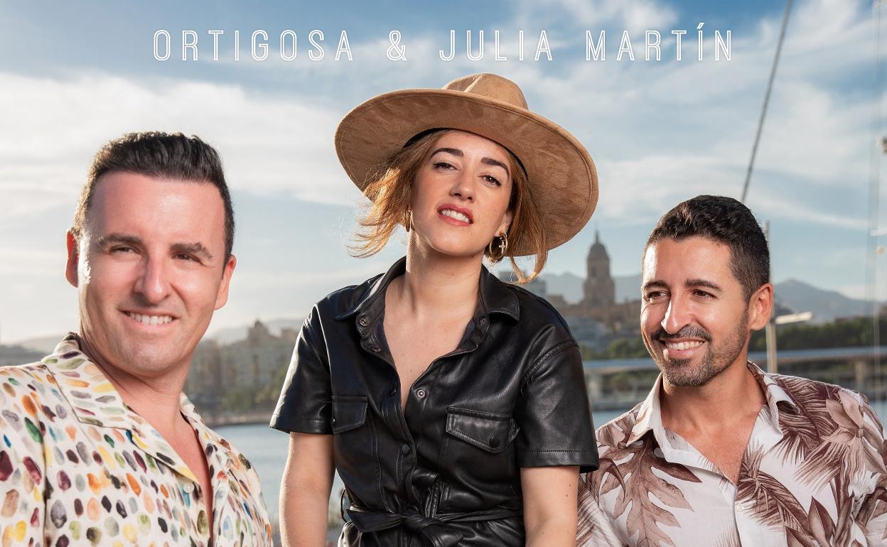 Imagen promocional del nuevo single de los hermanos Ortigosa , con la cantante Julia Martín. 