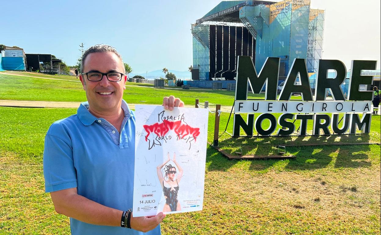 El concejal de Cultura, Rodrigo Romero, en Marenostrum.