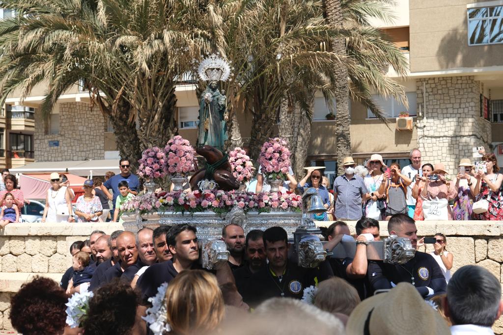 Virgen del Carmen este domingo en La Malagueta. 