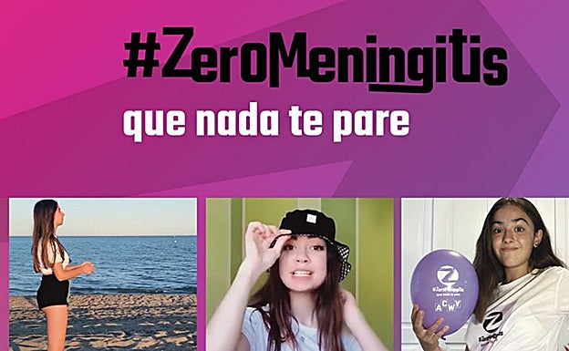 Cartel de la campaña de difusión lanzada por la Junta para la vacunación de los jóvenes frente a la meningitis. 