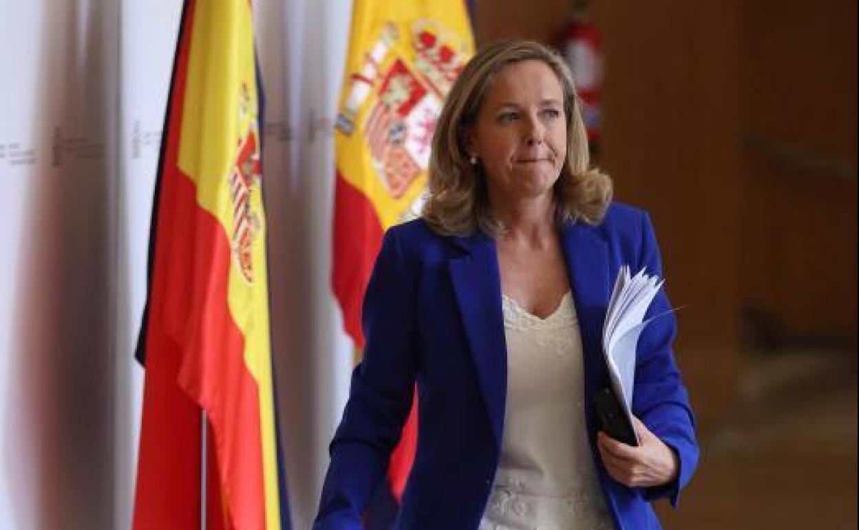 La vicepresidenta económica, Nadia Calviño. 