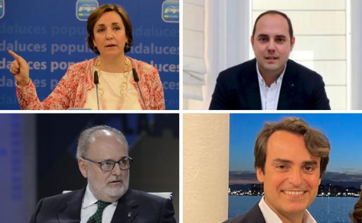 Corredera, Arjona, Guzmán y Muñoz-Atanet de izquierda a derecha y de arriba abajo.