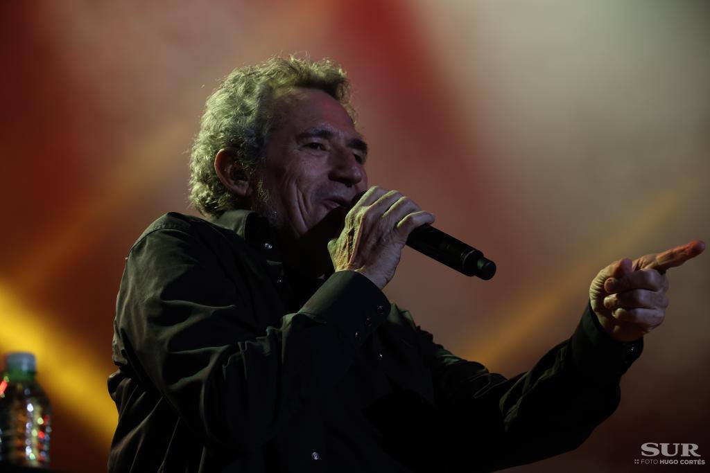 El cantante Miguel Ríos actúa en Málaga. 