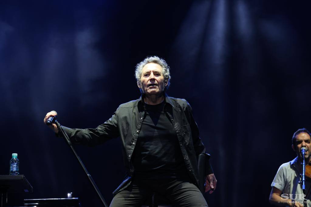 El cantante Miguel Ríos actúa en Málaga. 