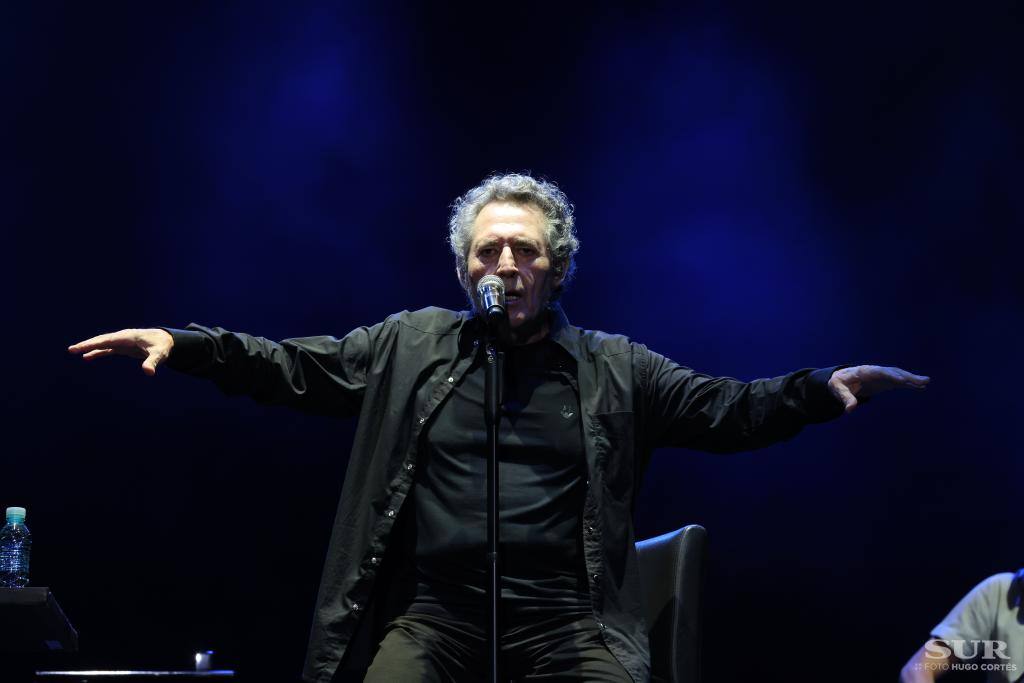 El cantante Miguel Ríos actúa en Málaga. 