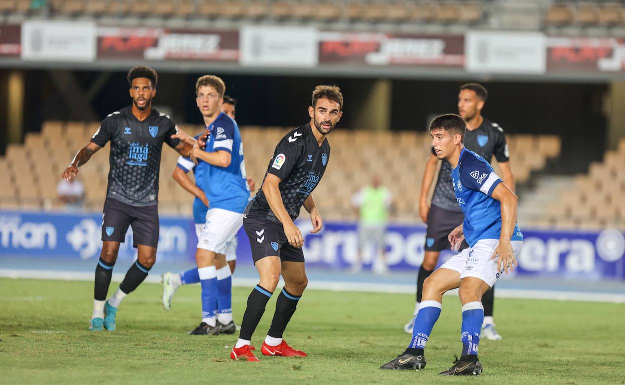 Adrián, en el partido de este sábado en Chapín. 