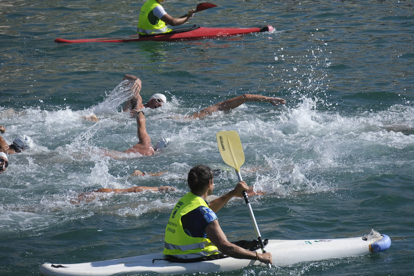 Más de medio millar de nadadores participaron en la prueba 